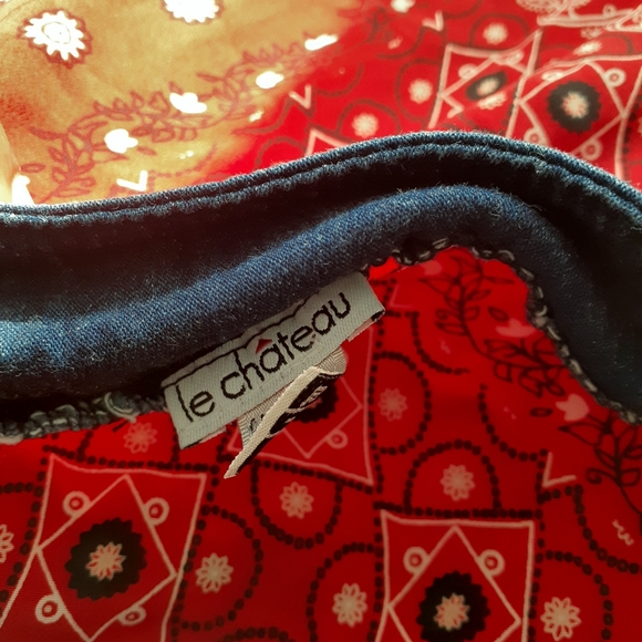 Le Chateau Red High Low Skirt - Picture 3 of 3